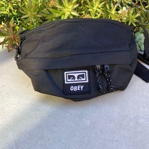 Obey Drop Out Black Fanny Pack